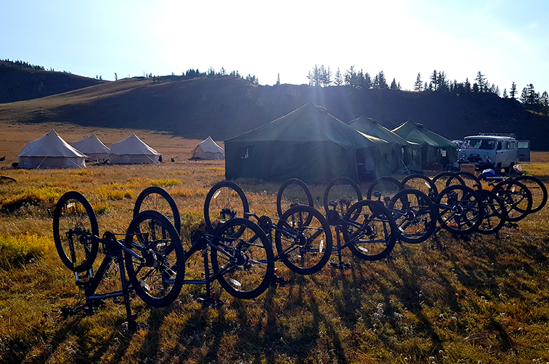 Camping in Mongolia